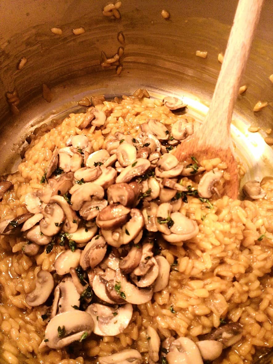 Vegan Mushroom Risotto - It's a Veg World After All