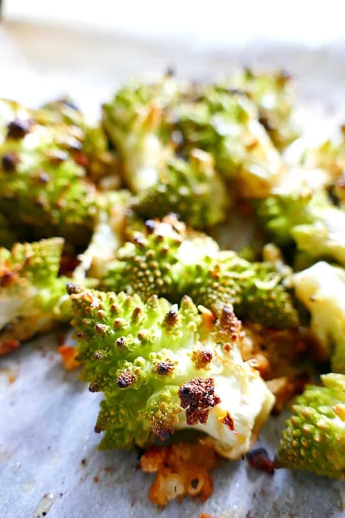 Roasted romanesco cauliflower 