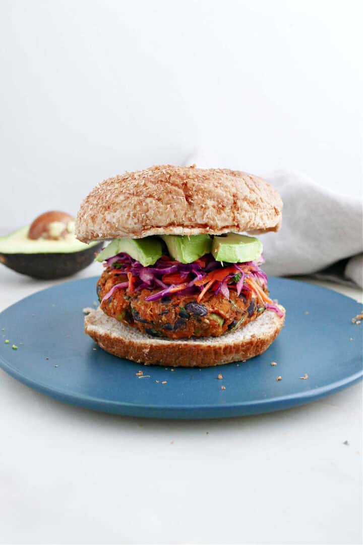 Black Bean and Sweet Potato Veggie Burgers - It's a Veg World After All®