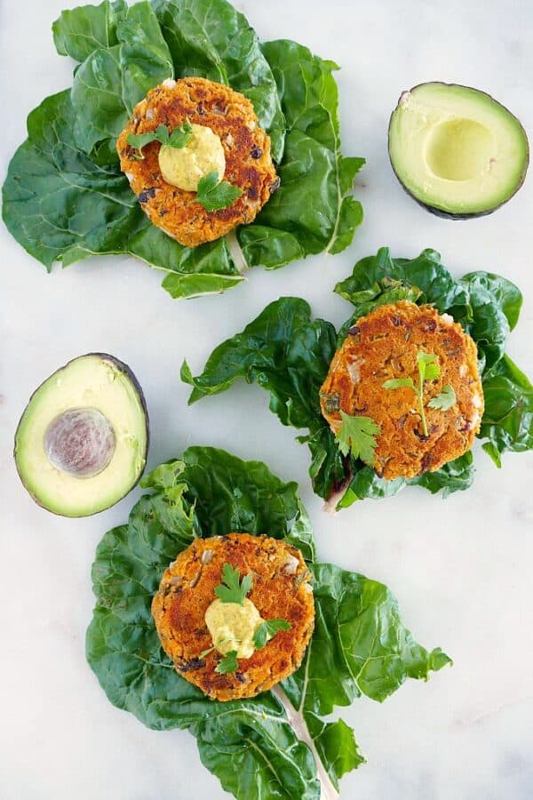 Sweet Potato and Black Bean Burgers It's a Veg World After All®