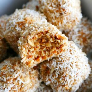 Healthy Carrot Cake Bites