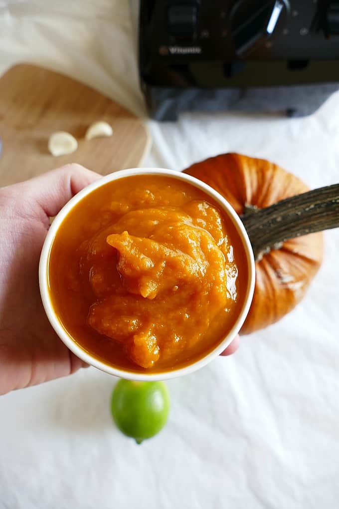 Vegan and gluten-free pumpkin black bean dip