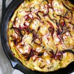 beet and goat cheese frittata