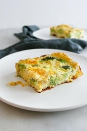 Easy Broccoli and Cheese Egg Bake - It's a Veg World After All®