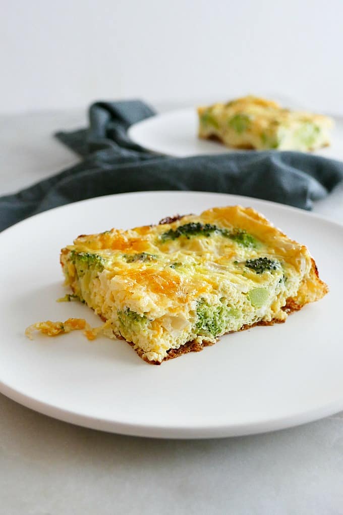 broccoli and cheese egg bake