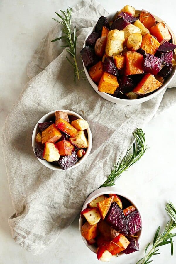 Savory Roasted Root Vegetables It's a Veg World After All®