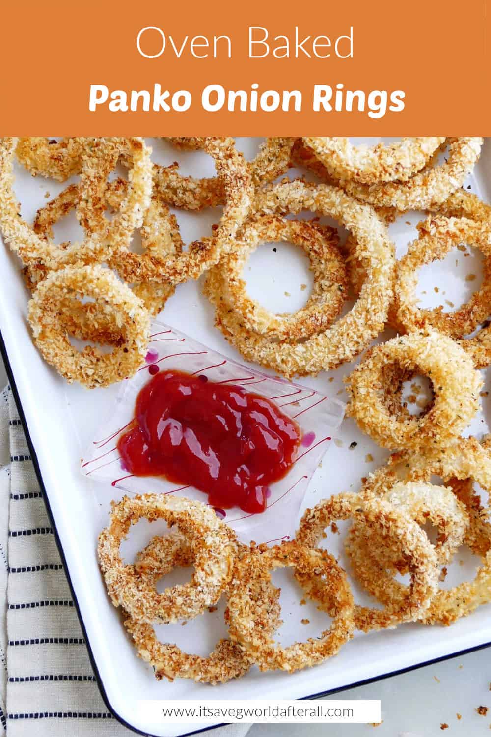 Oven Baked Panko Onion Rings It's a Veg World After All®