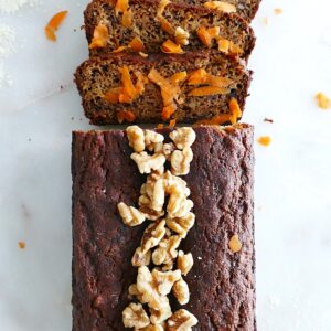 Paleo Carrot Banana Breakfast Bread