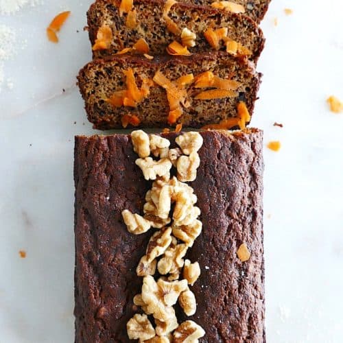 Gluten Free Carrot Banana Bread - It's a Veg World After All®