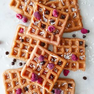 Paleo Grain Free Beet Waffles