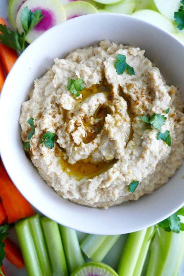 Roasted Turnip Hummus - It's a Veg World After All®