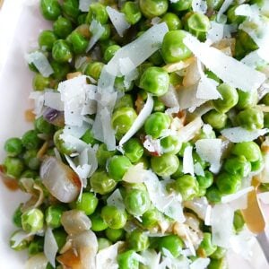 Parmesan Peas and Shallots