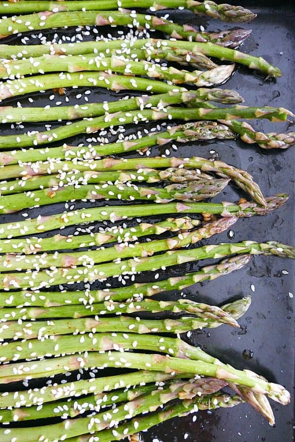 Roasted Sesame Asparagus It's a Veg World After All®