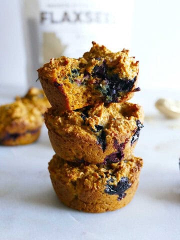 blueberry flax muffins