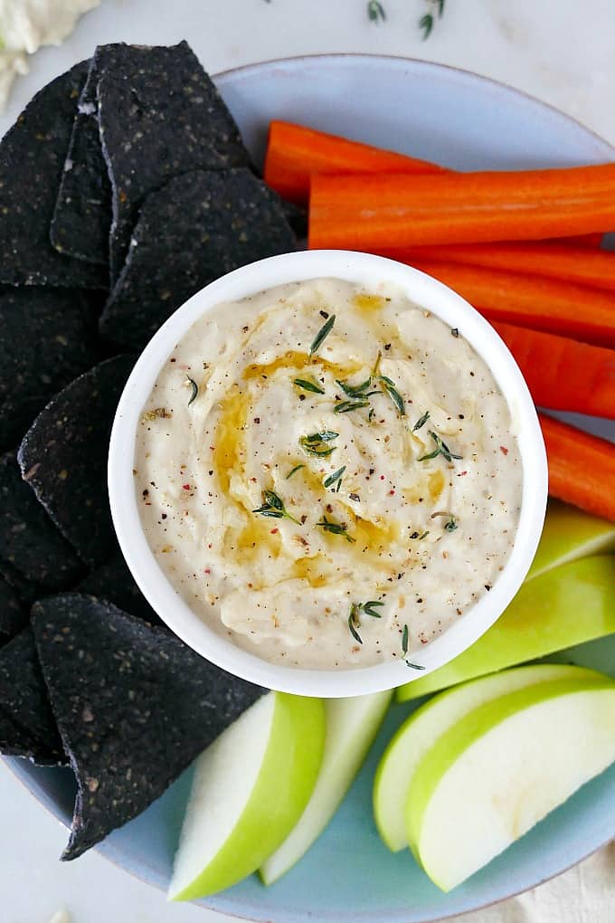 Caramelized Onion White Bean Dip