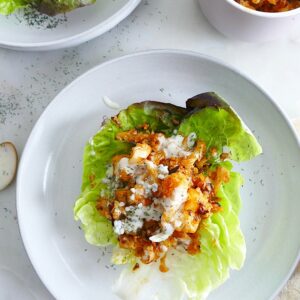 Buffalo Cauliflower Lettuce Cups