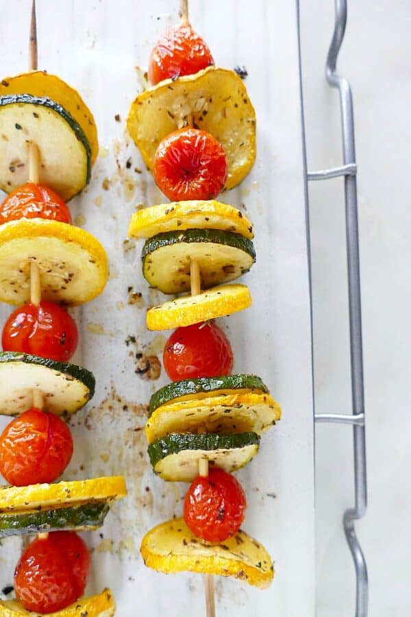 Easy Italian Zucchini Kabobs It's a Veg World After All®