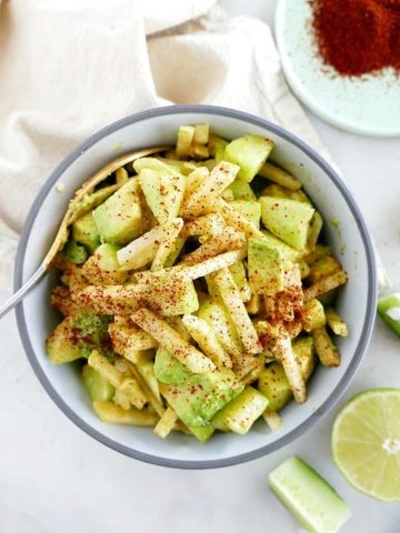 chili lime jicama and cucumber