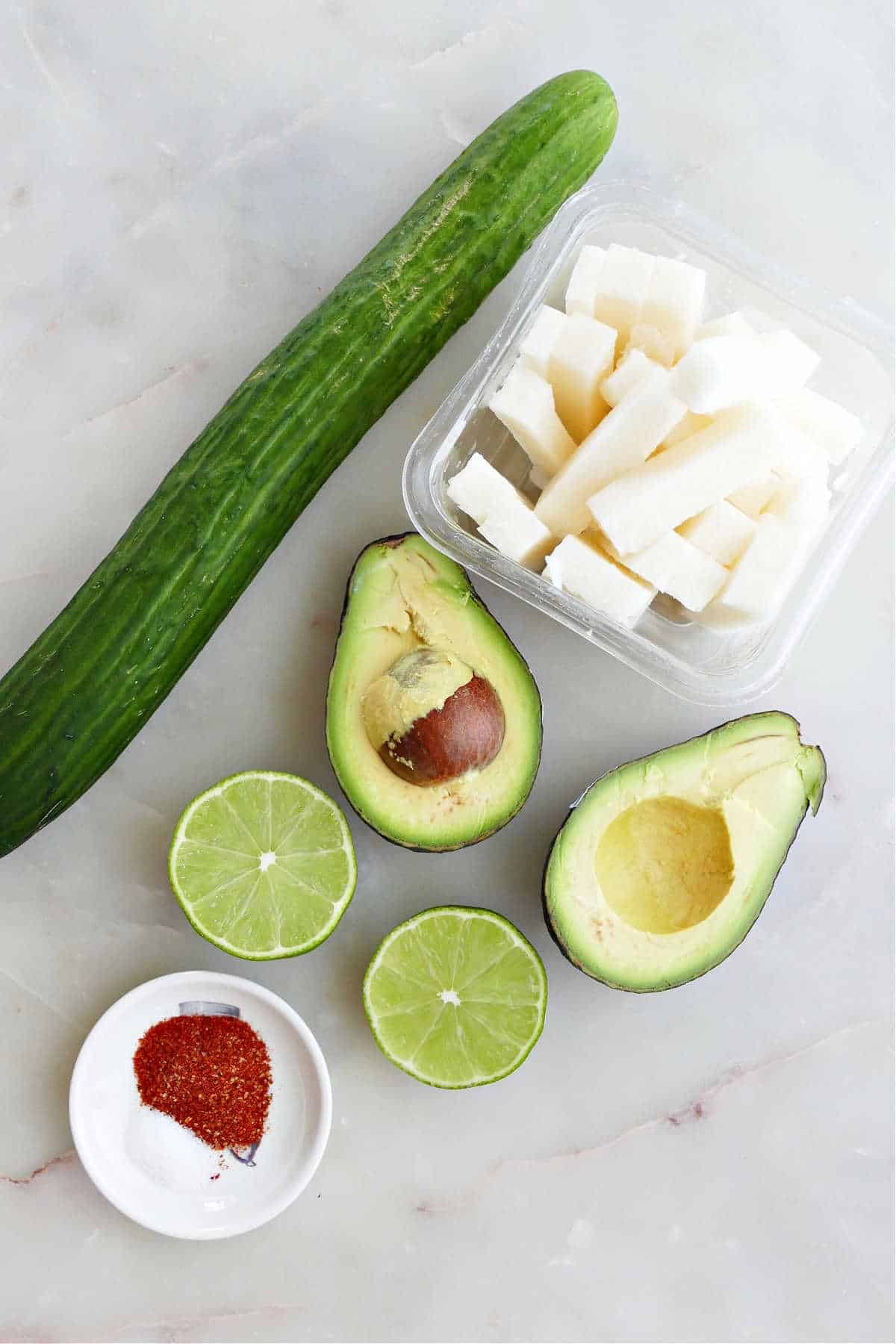 Chili Lime Jicama and Cucumber