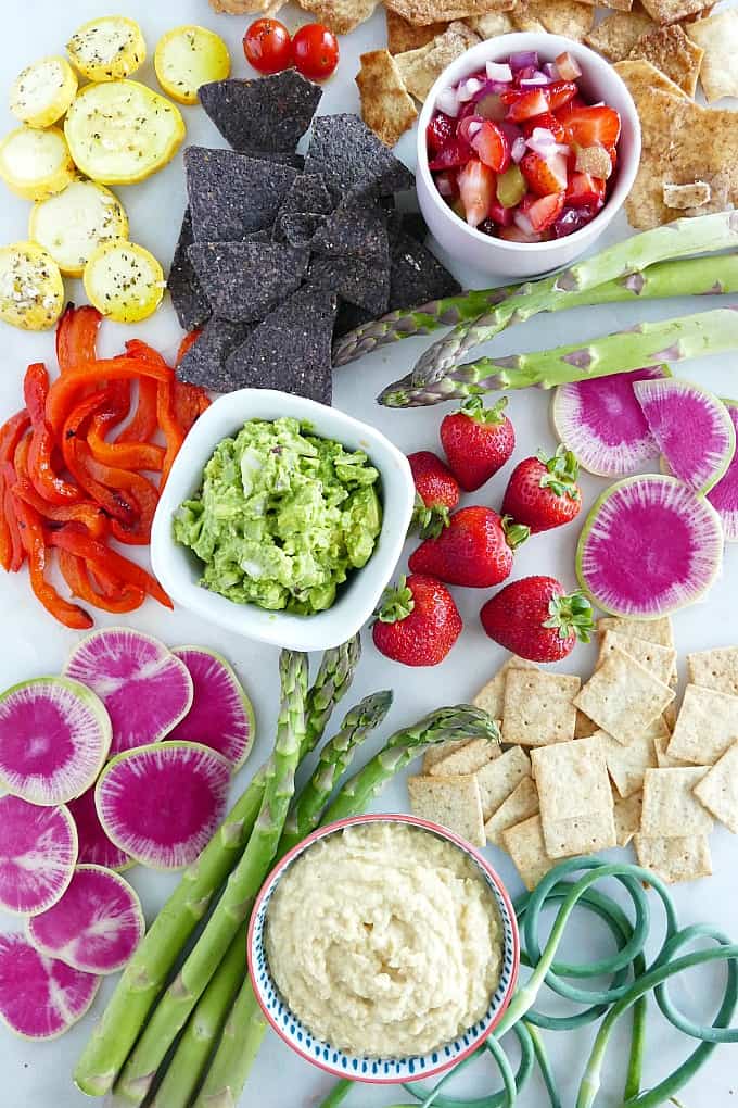 how to assemble a vegetable platter