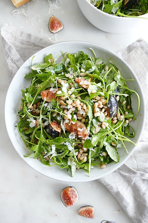 Fig and Barley Arugula Salad