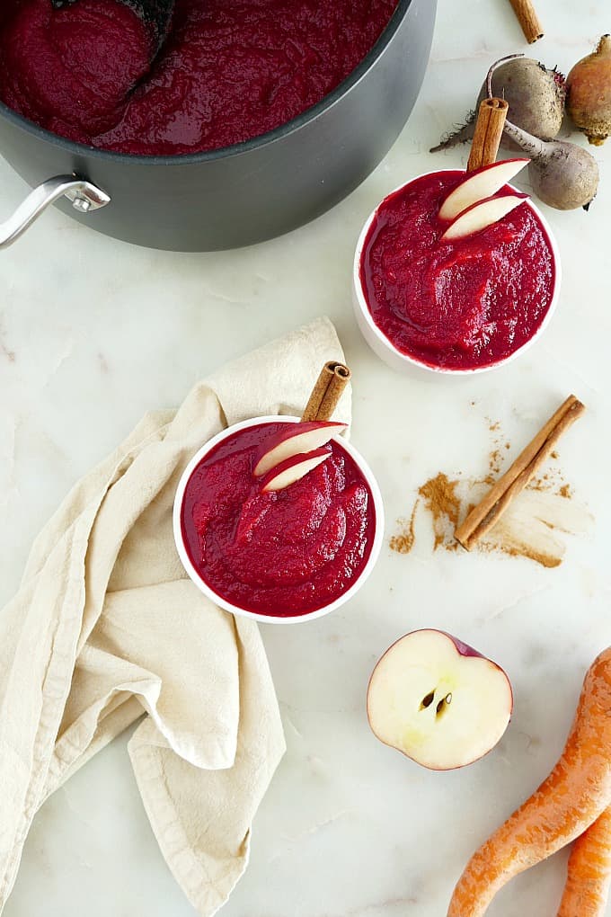 Beet and Carrot Veggie Applesauce