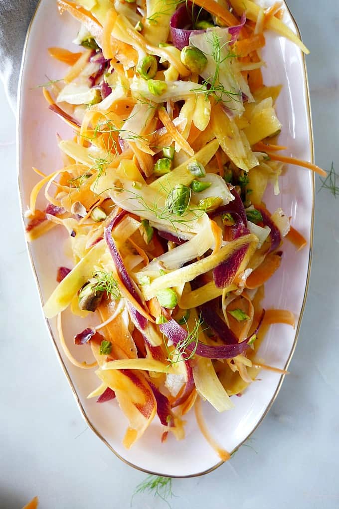 Shaved Carrot Fennel Salad