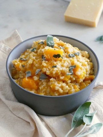 Slow Cooker Brown Rice Butternut Squash Risotto
