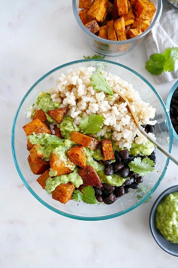 Sweet Potato Black Bean Meal Prep Bowls