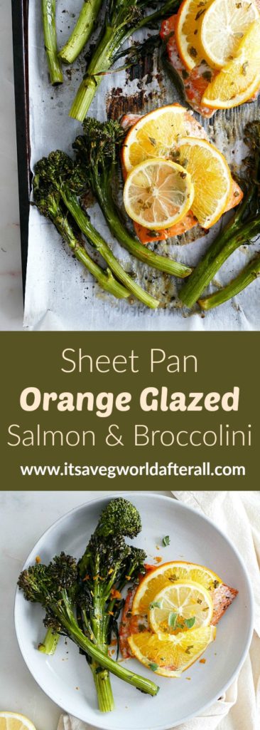 Orange Glazed Salmon and Broccolini
