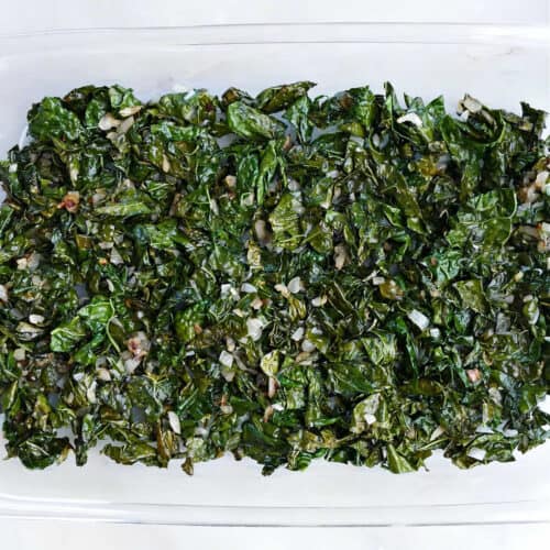 Sourdough Breakfast Casserole with Kale - It's a Veg World After All®
