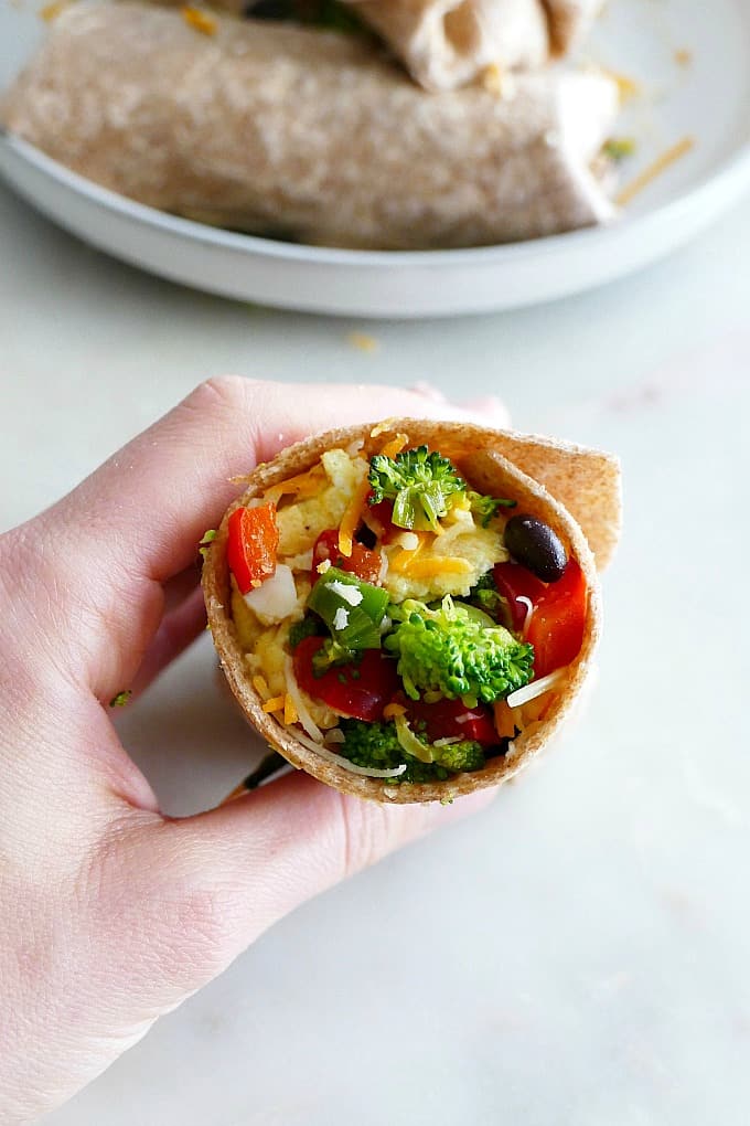 Veggie deals breakfast burrito