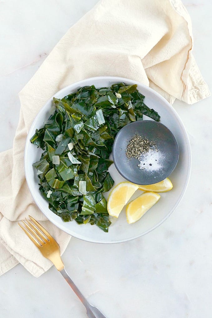 Quick Braised Collard Greens