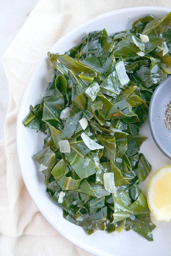 Quick Braised Collard Greens