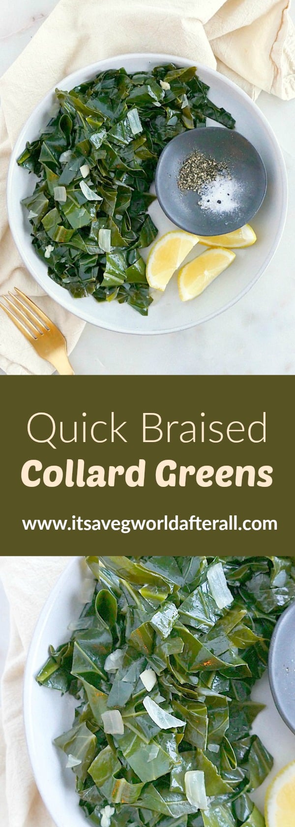 Quick Braised Collard Greens Pin