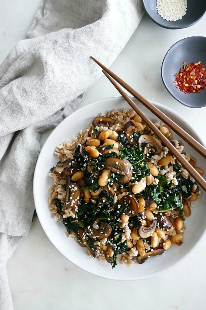 Baby Portobello Mushroom Stir Fry