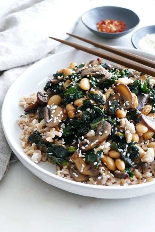 Baby Portobello Mushroom Stir Fry - It's a Veg World After All®