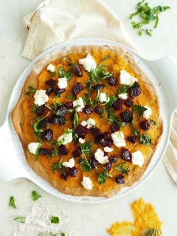 Butternut Squash and Beet Pizza