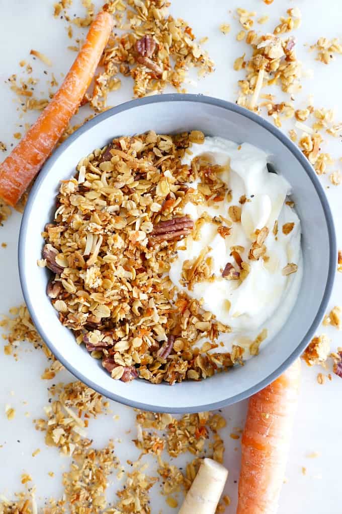 Parsnip Carrot Cake Granola