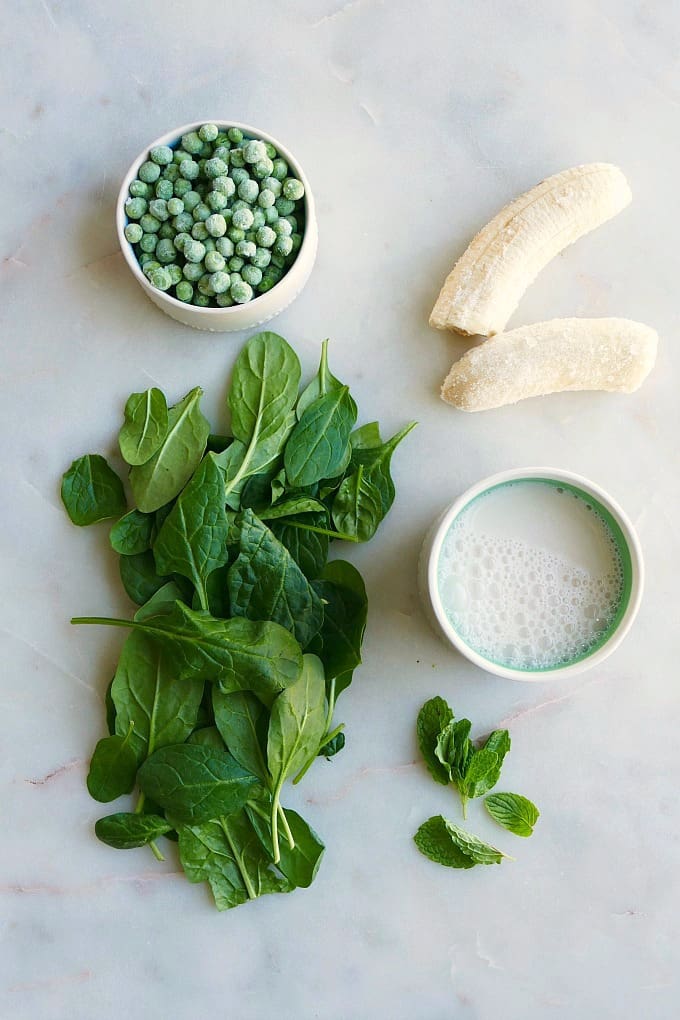 green pea smoothie ingredients