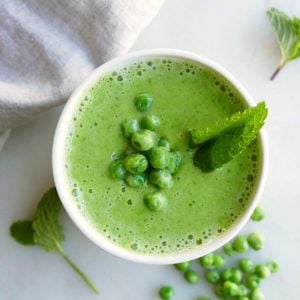 Green Pea Smoothie with Mint