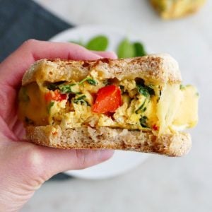 meal prep breakfast sandwiches