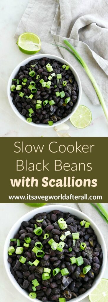 slow cooker black beans with scallions pin