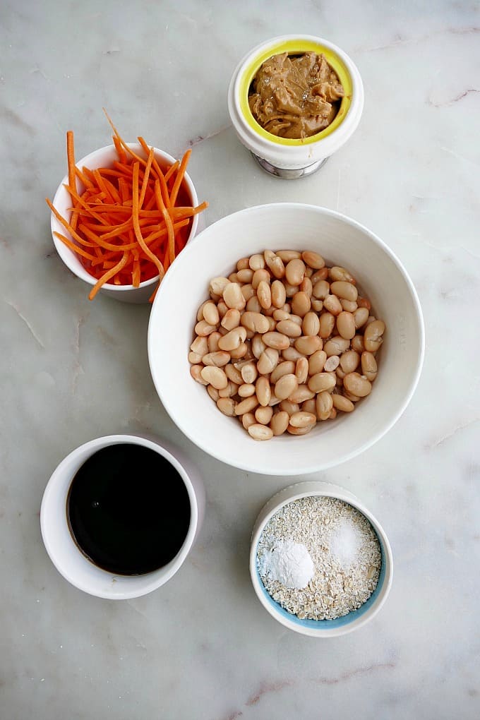 ingredients for white bean blondies