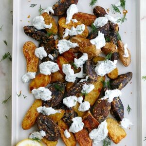 crispy roasted fingerling potatoes