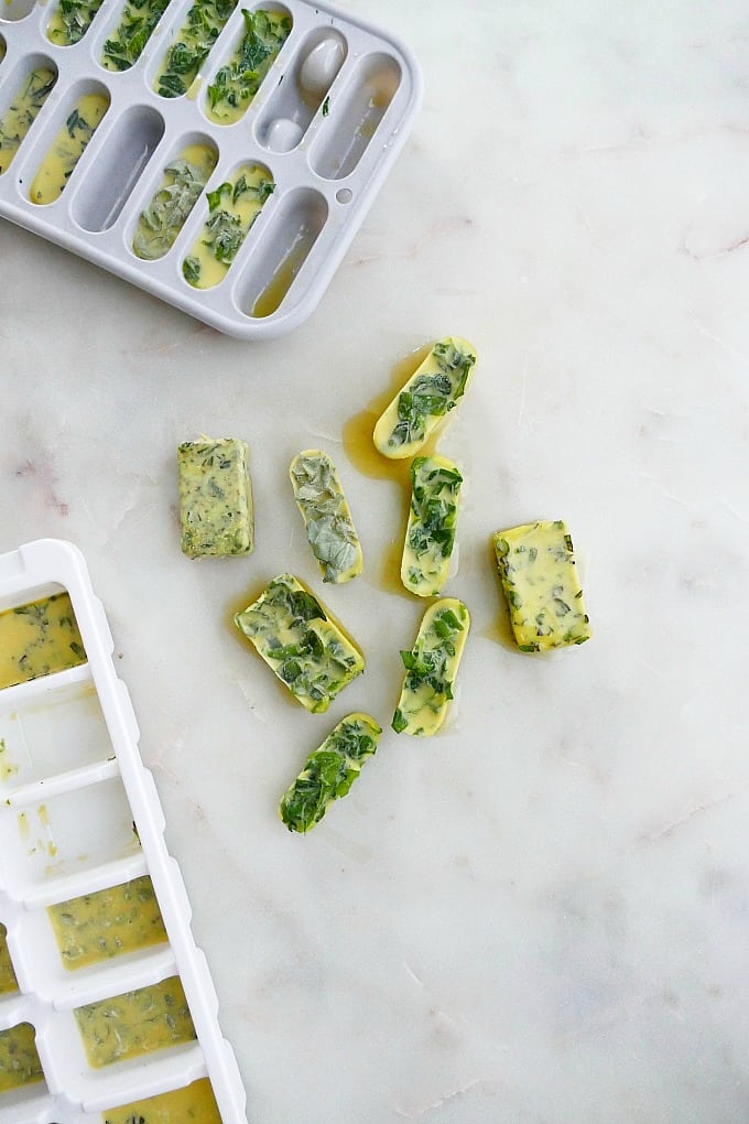 frozen herb cubes