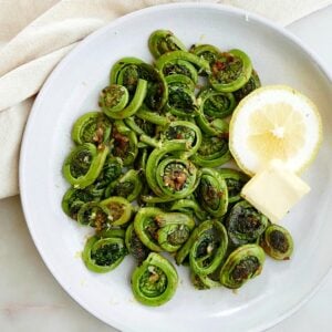 sauteed fiddlehead ferns