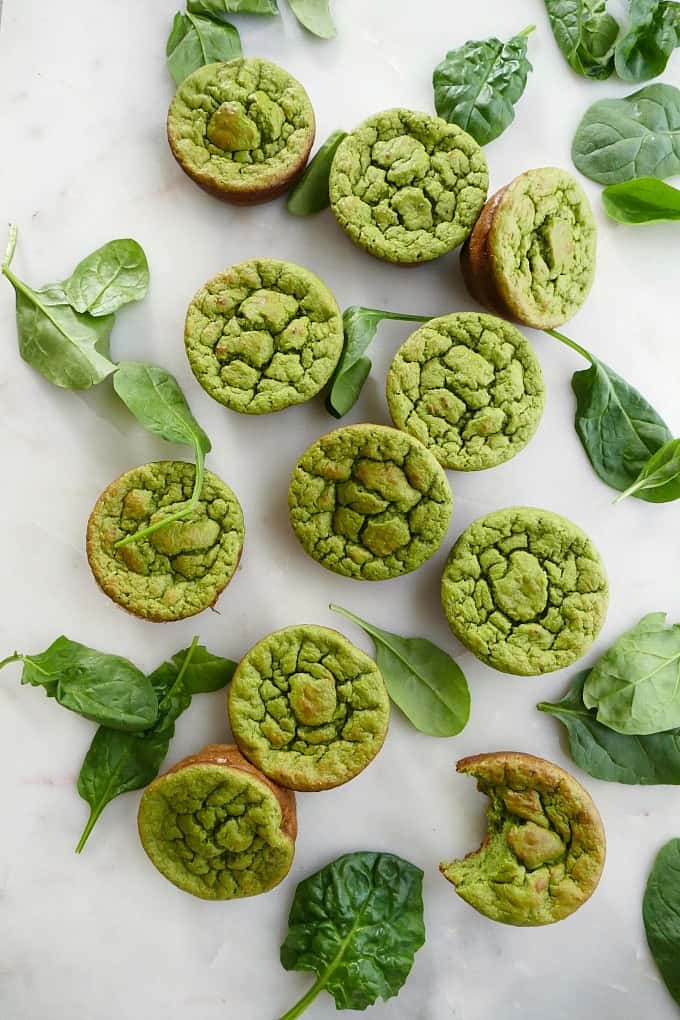 spinach banana muffins