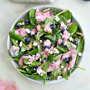 blueberry spinach salad