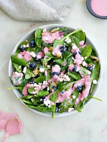 blueberry spinach salad